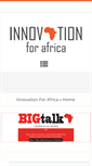 Mobile Screenshot of innovationforafrica.com